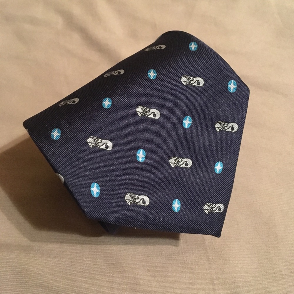 Gucci for Citibank Navy Silk Tie Made in Italy